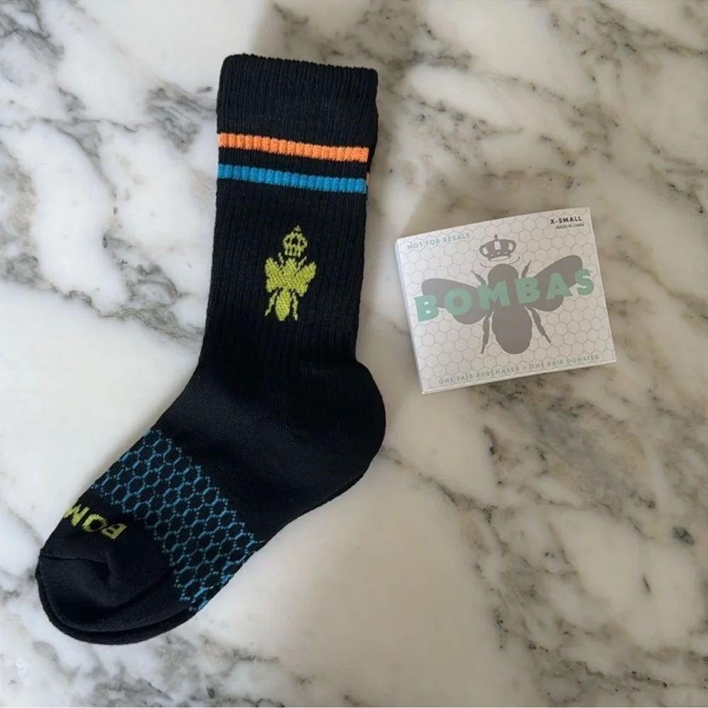 3 pack Bombas Black Half Calf Socks NWT Size‎ X-Small